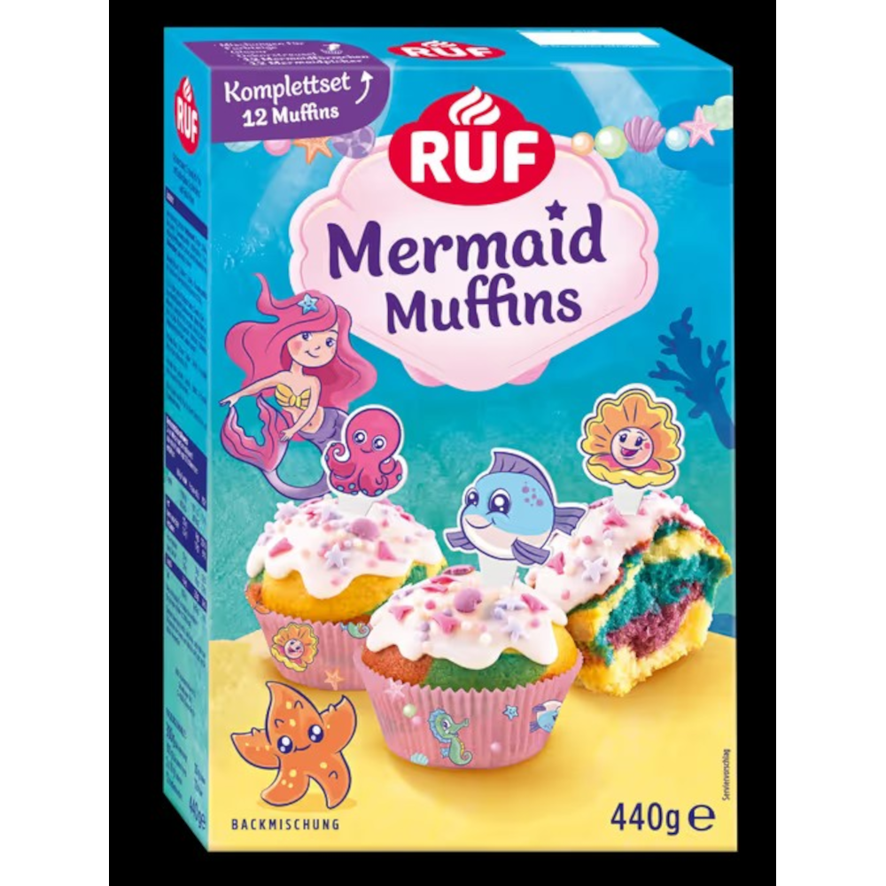 Mistura para bolos RUF Mermaid Muffins 440g / 15.52oz