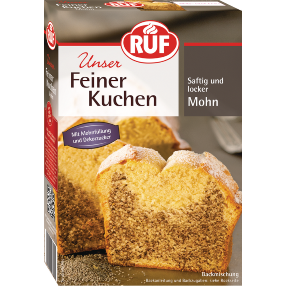RUF "Feiner Kuchen" Poppyseed Baking Mix 465 / 16.4oz