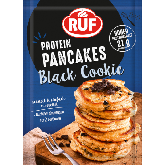 Pancake proteici RUF Biscotto nero 150g / 5,29oz