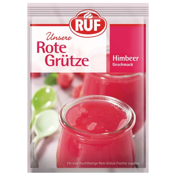 RUF Rode vruchten gelei frambozensmaak 3 pak 120g / 4.23oz