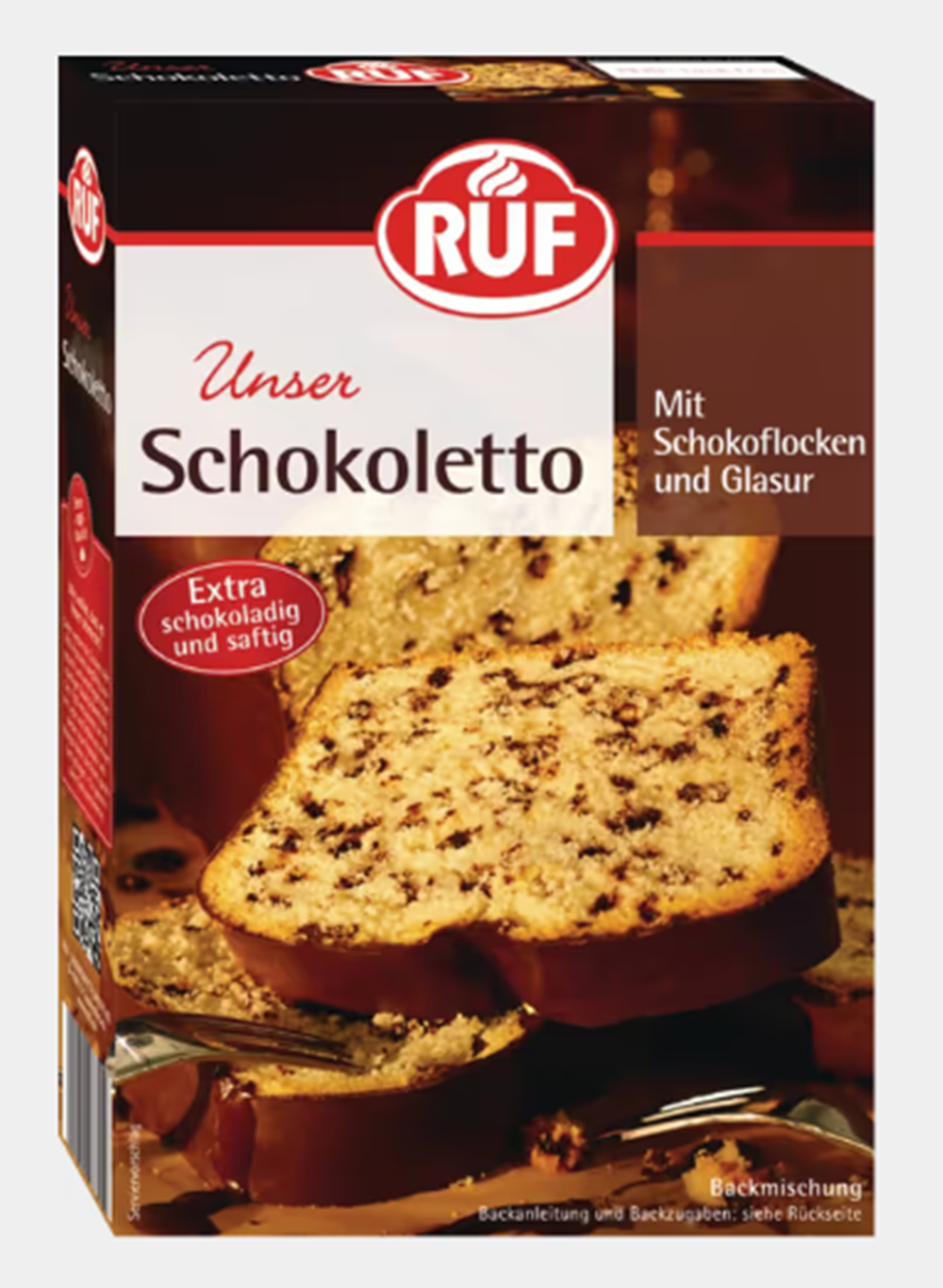 RUF Schokoletto cakemix met glazuur 500g (kopie)