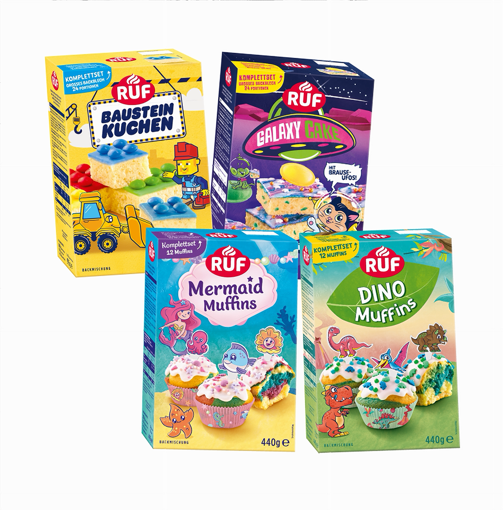 Ruf children's baking mixes sample set 4 pieces with 15% discount