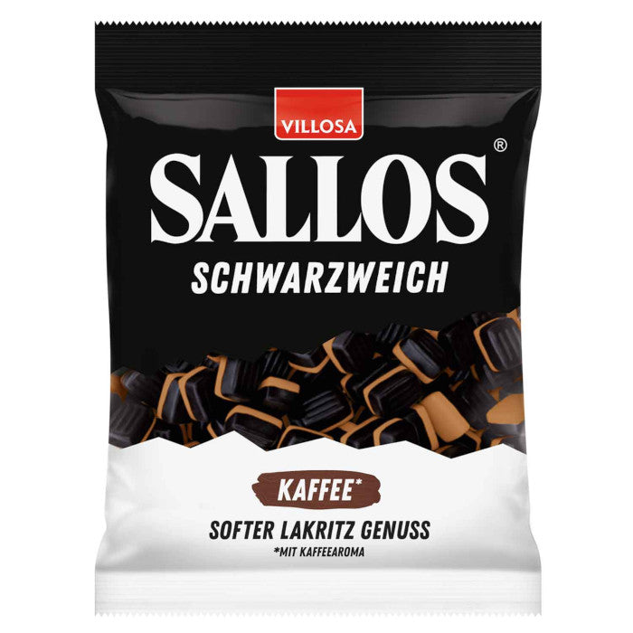 Sallos Schwarzweich Kaffee vegane Lakritz Bonbons 200g / 7.05 oz