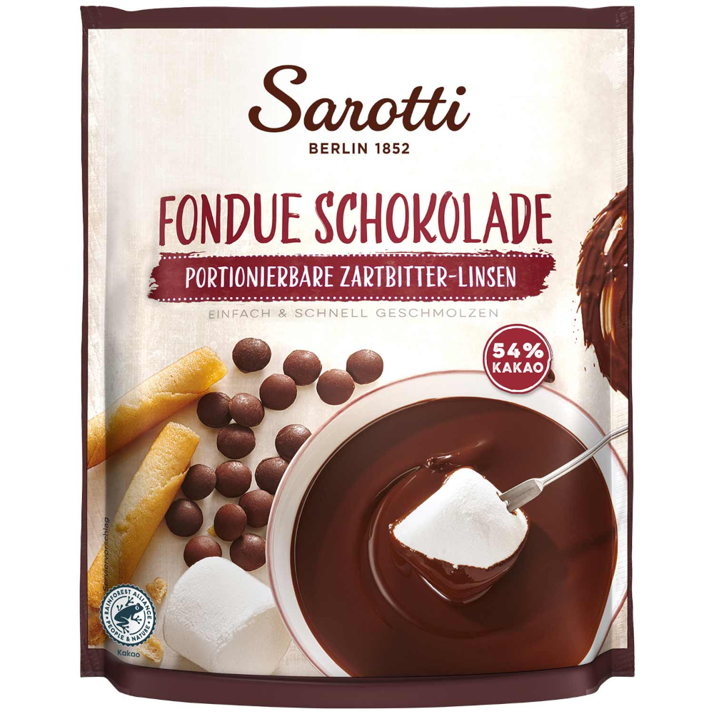 Sarotti Fonduta di cioccolato fondente 200g / 7,05oz