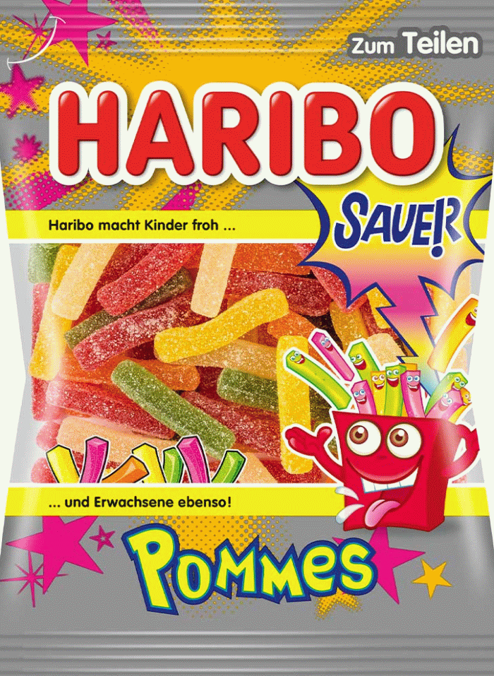 HARIBO Sour Bundle 8 cones azedos diferentes