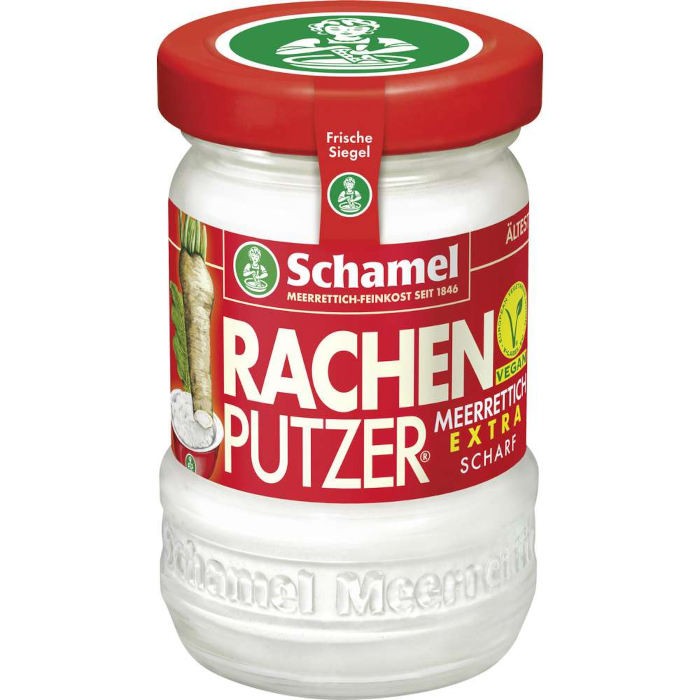 Schamel Rachenputzer Meerrettich Extra Scharf Vegan 140g / 4.93oz