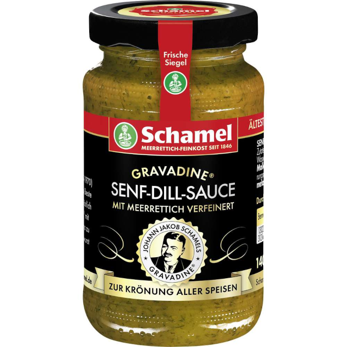 Schamel Mustard Dill Sauce refined with horseradish 140g / 4.93oz