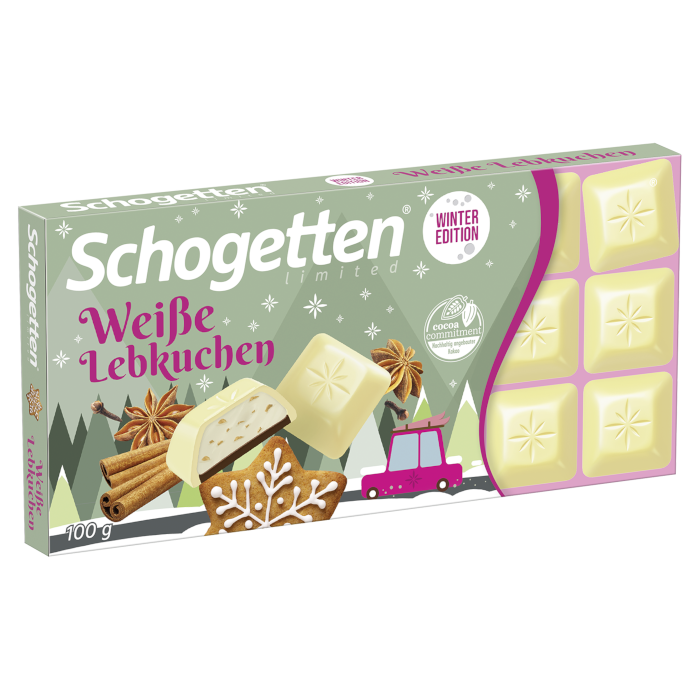 Schogetten Limited Winter Edition Weiße Lebkuchen Schokolade 100g
