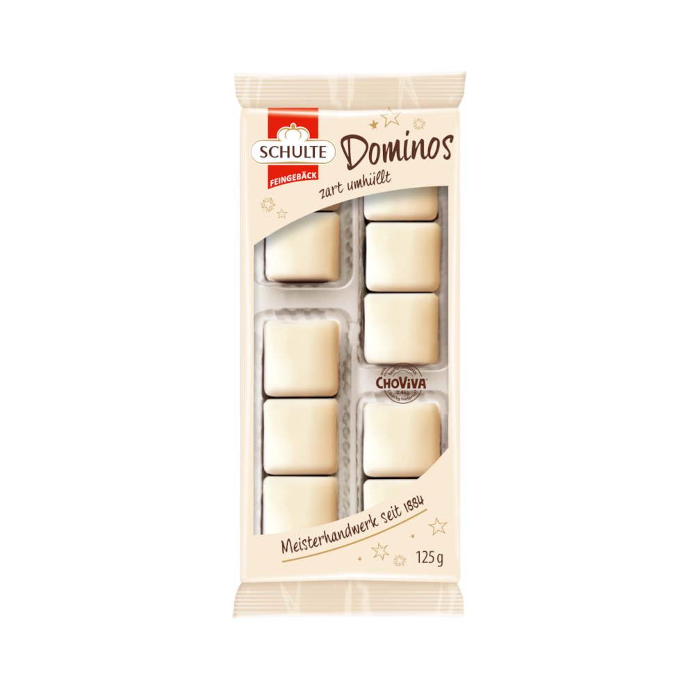 Schulte Dominoes ChoViva White 125g / 4.4oz