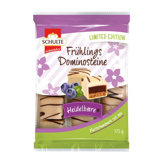 Schulte Spring Dominoes Blueberry with White Chocolate 175g