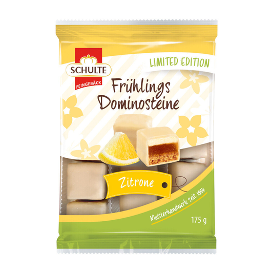 Schulte Spring Dominoes Lemon with White Chocolate 175g