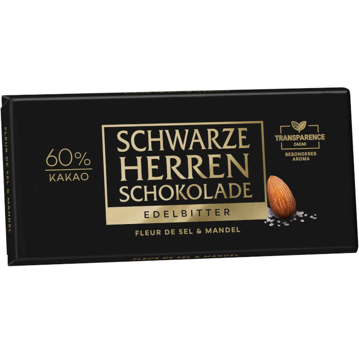 Chocolate negro con flor de sal y almendras 100g