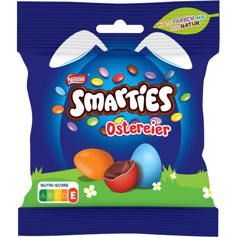 Huevos de Pascua de chocolate Smarties de Nestlé, 80 g/2,82 oz