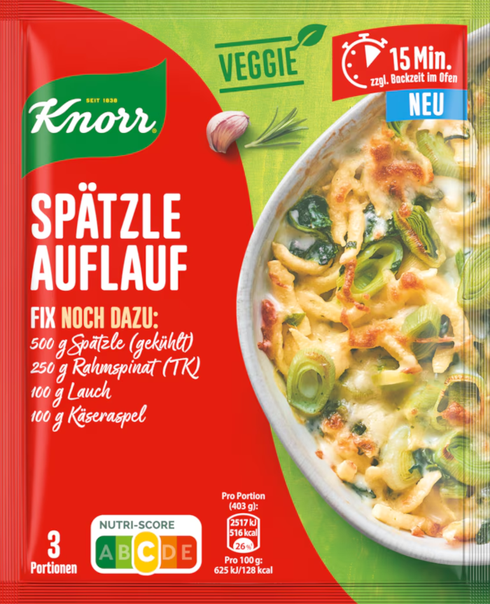 Knorr Fix Veggie for Spätzle Casserole 40g / 1.41oz