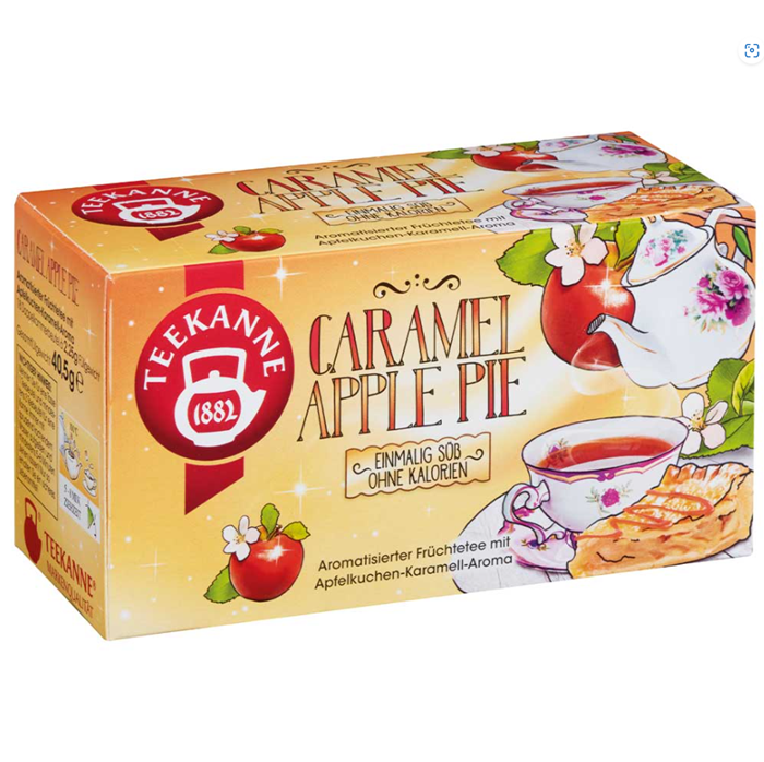 Teekanne Caramel Apple Pie Fruit Tea 18 Double Chamber Bags