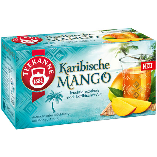 Teekanne Ländertee Karibische Mango 20 Teebeutel