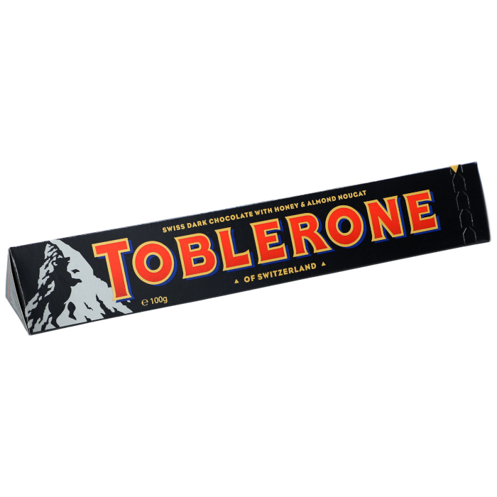Toblerone Dunkle Schokolade mit Honig & Mandel Nougat 100g / 3.53 oz