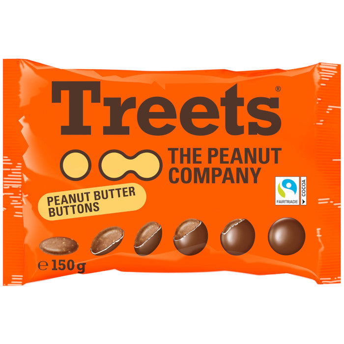 Treets Peanut Butter Buttons 150g / 5.29oz