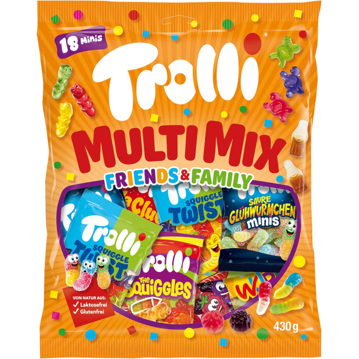 Trolli Fruchtgummi Multi Mix Friends & Family 430g