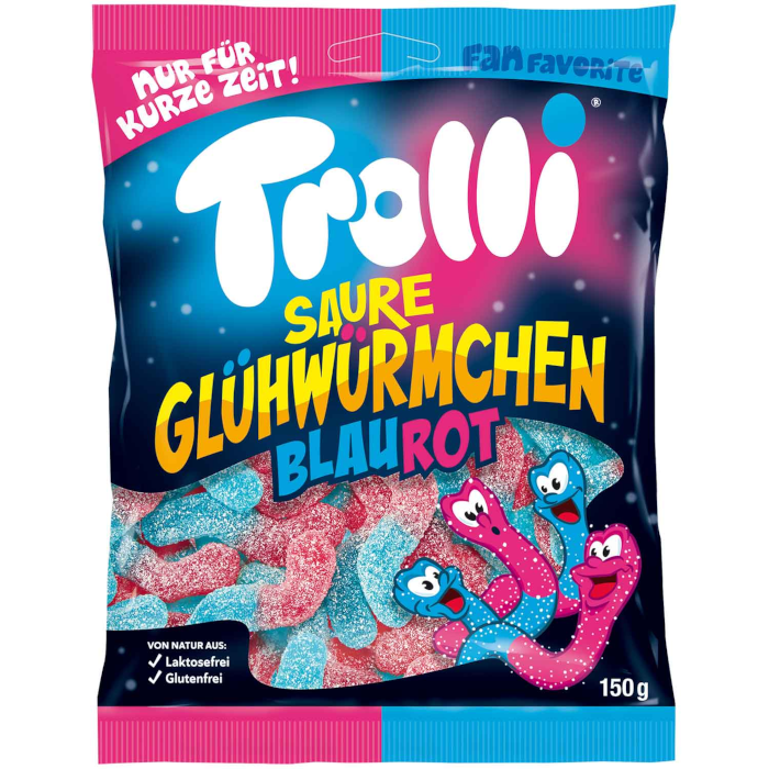 Trolli fruit jelly sour fireflies blue-red 150g – Brands of Germany