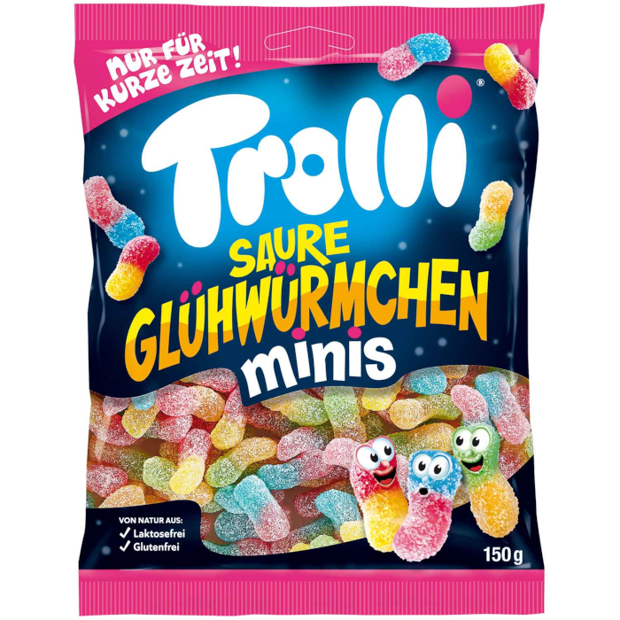 Trolli fruit jelly sour fireflies minis 150g Brands of Germany