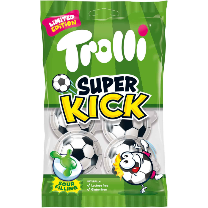 Gomme aux fruits Trolli Super Kick 4 pièces 75g