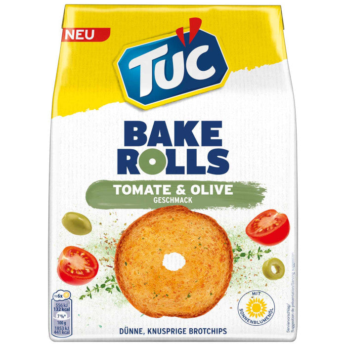 Tuc Bake Rolls Tomate & Olive Brot-Chips 150g / 5.29oz