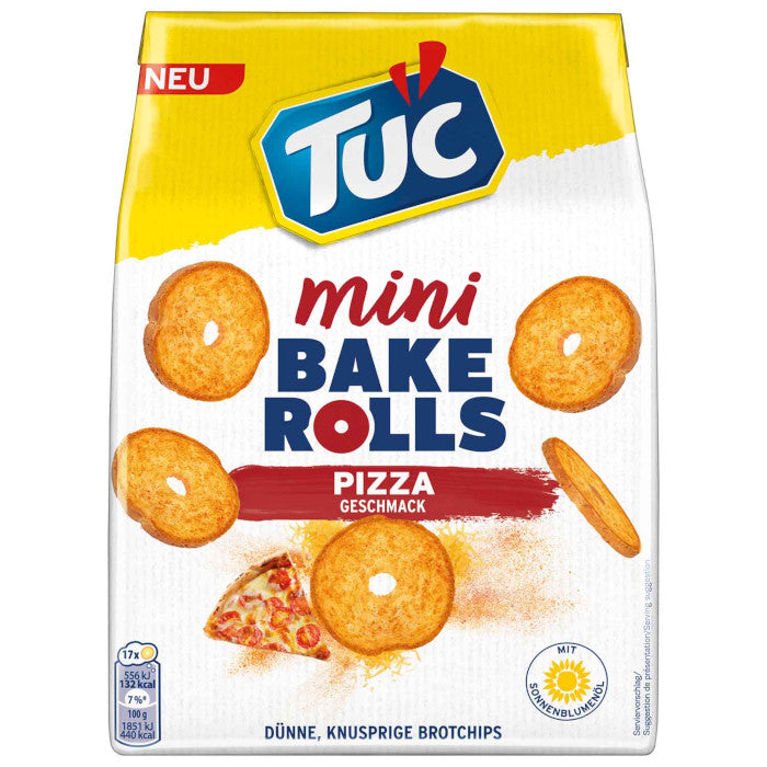 Tuc Mini Bake Rolls Pizza Brot-Chips 150g / 5.29oz