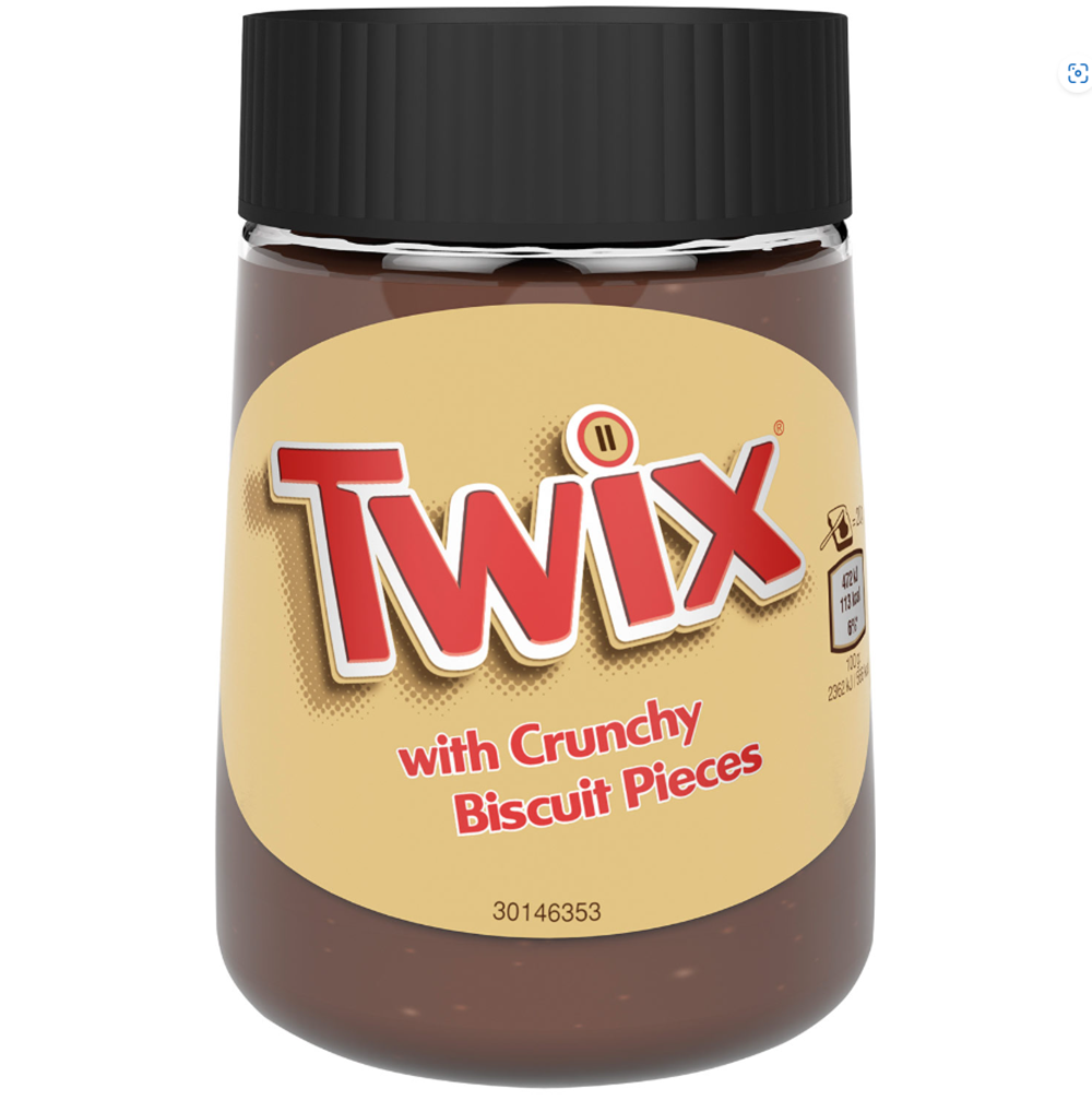 Twix Pâte à tartiner Chocolat-Caramel avec morceaux de biscuits 350g / 12.34 oz