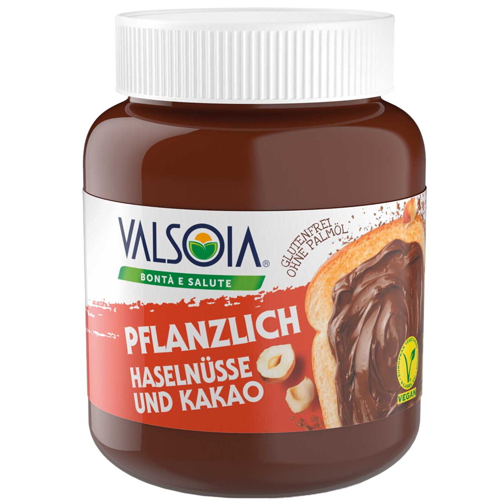 Valsoia Vegetable Cocoa & Hazelnut Cream 400g / 14.1oz