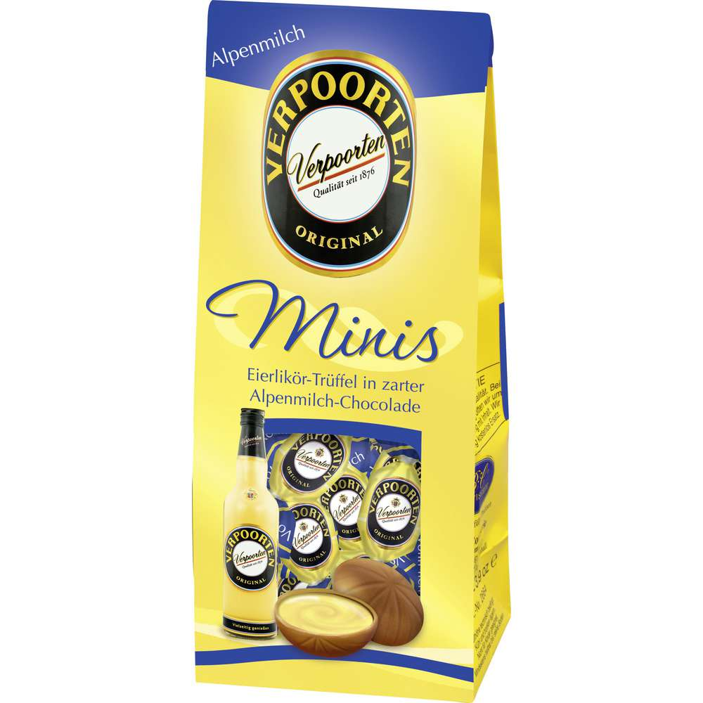 Verpoorten Minis trufas de rompope en chocolate con leche 110g