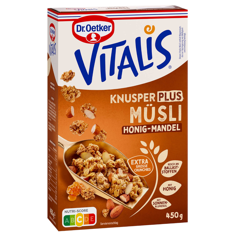 د. أوتكر فيتاليس كرنش بلس موسلي بالعسل واللوز 450g / 15.87oz