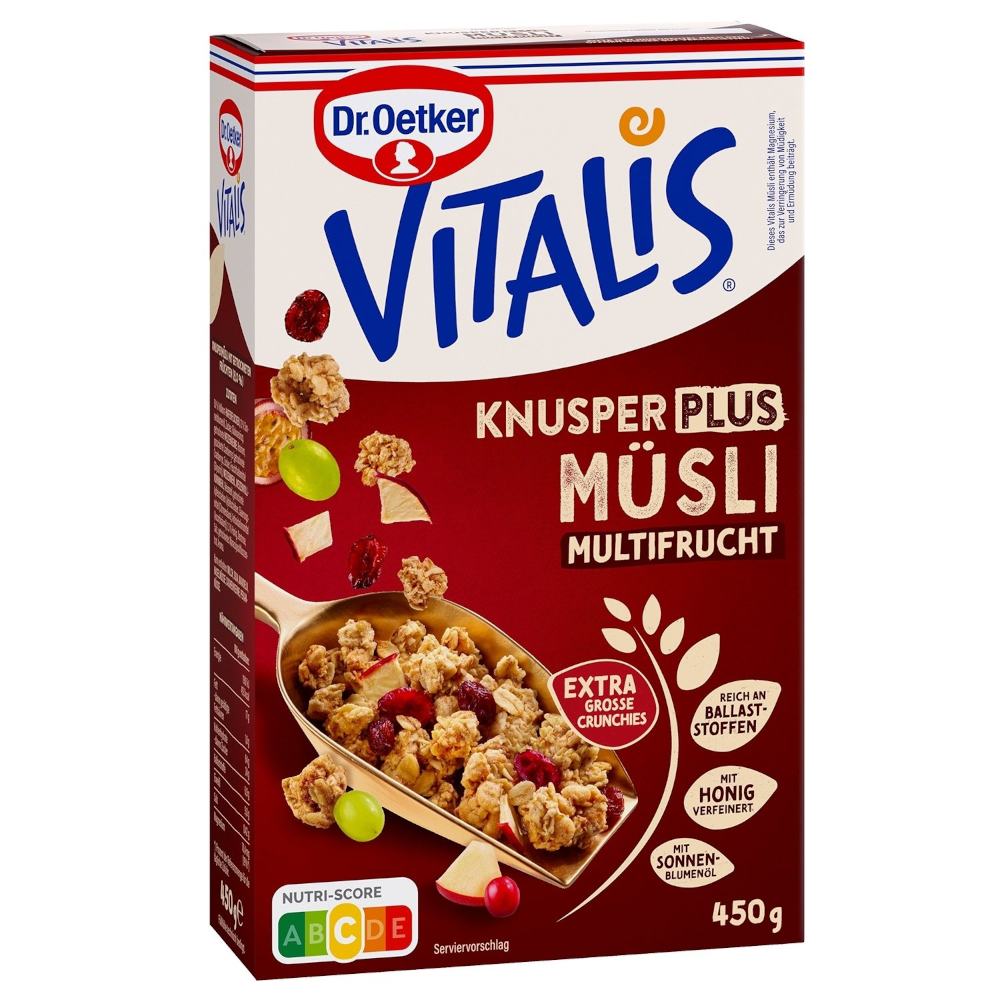 د. أوتكر فيتاليس كرنش بلس موسلي بالفواكه المتنوعة 450g / 15.87oz