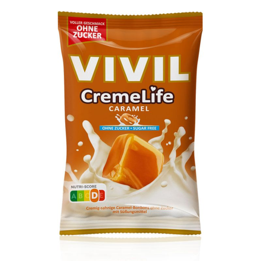 VIVIL Creme Life Bonbons Caramel without Sugar 110g / 3.88oz