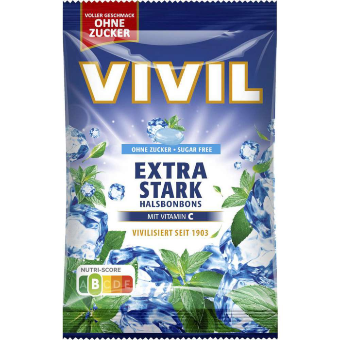 Vivil VIVIL throat candy extra strong without sugar 120g / 4.23oz NET ...