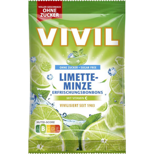 VIVIL Sugar Free Lime Mint Soft Candies 120g / 4.23oz