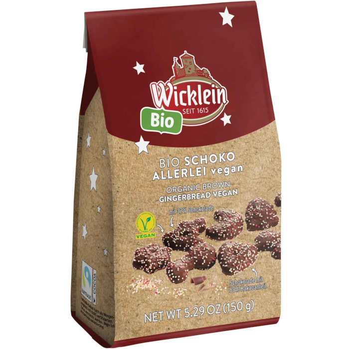 Wicklein Økologisk Chokolade Allerlei Vegan 150g / 5.29oz