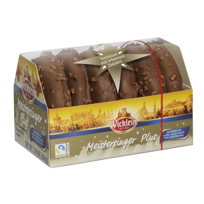 Wicklein Meistersinger Plus Feine Nürnberger Oblaten-Lebkuchen 200g