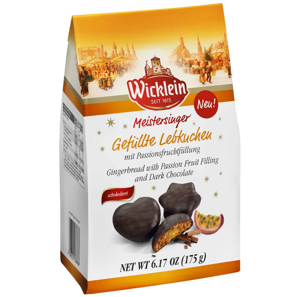 Wicklein Meistersinger Filled Gingerbread Passion Fruit 175g / 6.17oz