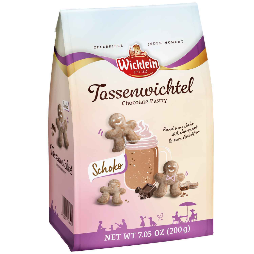 Wicklein Tassenwichtel Kekse Schoko 200g / 7.05oz