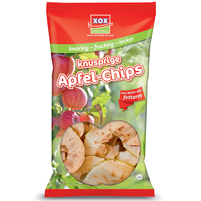 XOX Knusprige Apfel-Chips Vegan 100g / 3.52oz