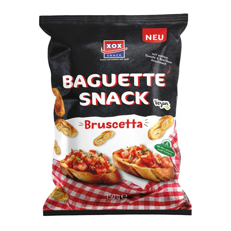 XOX Baguette Snack Bruschetta, vegan 150g / 5.29oz
