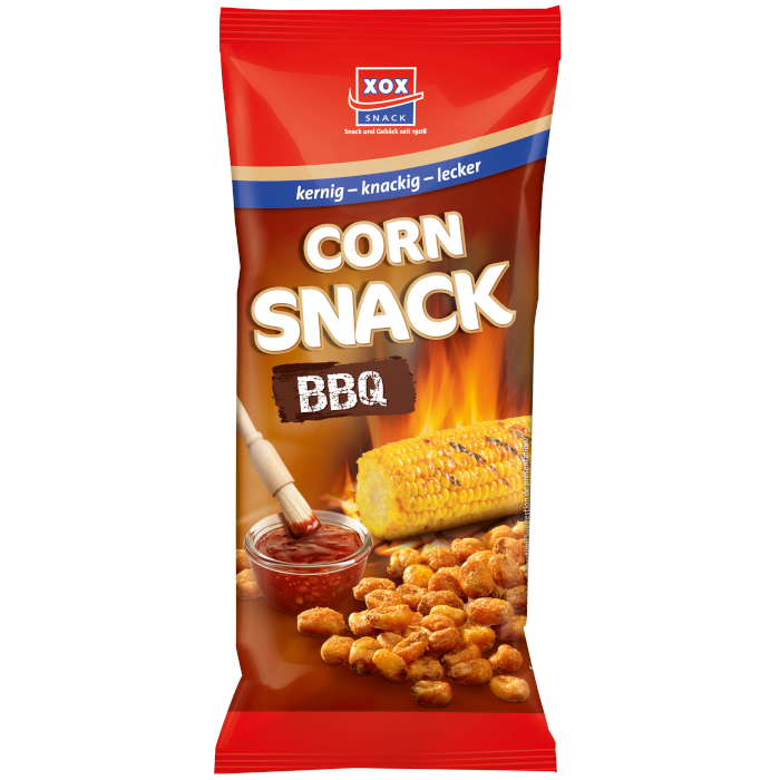 XOX Corn Snack BBQ vegan 140g / 4.93oz