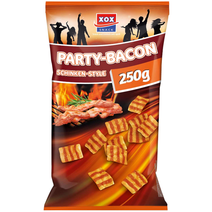 XOX Party-Bacon Schinken-Style Weizen-Snack 250g / 8.81oz