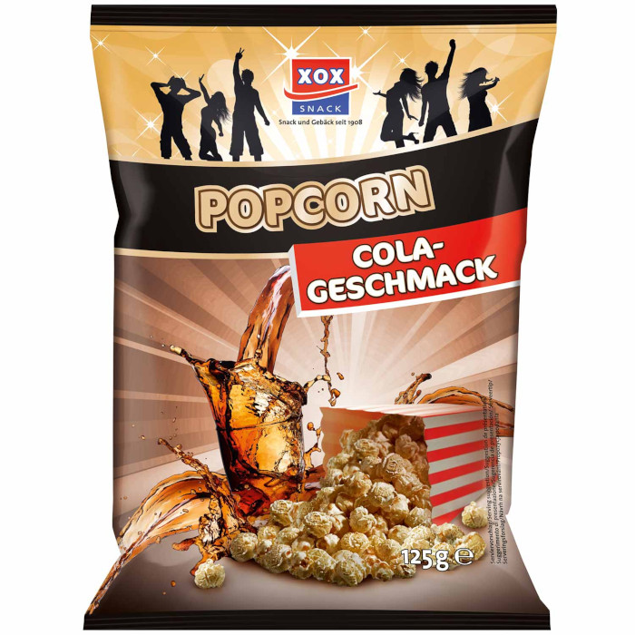 XOX Popcorn mit ColaGeschmack 125g / 4.4oz Brands of Germany