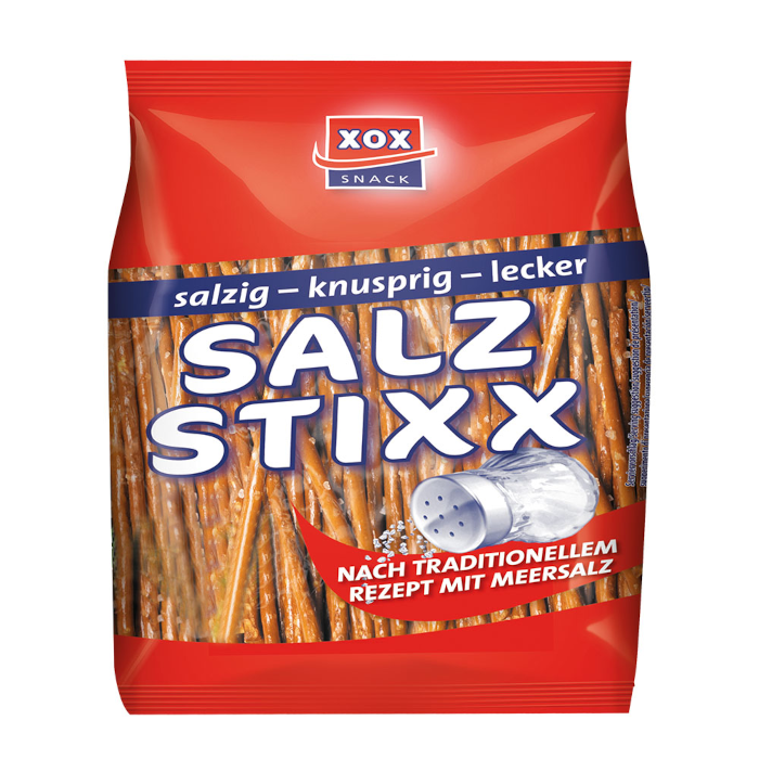 XOX Salz Stixx Laugengebäck vegan 250g / 8.81oz
