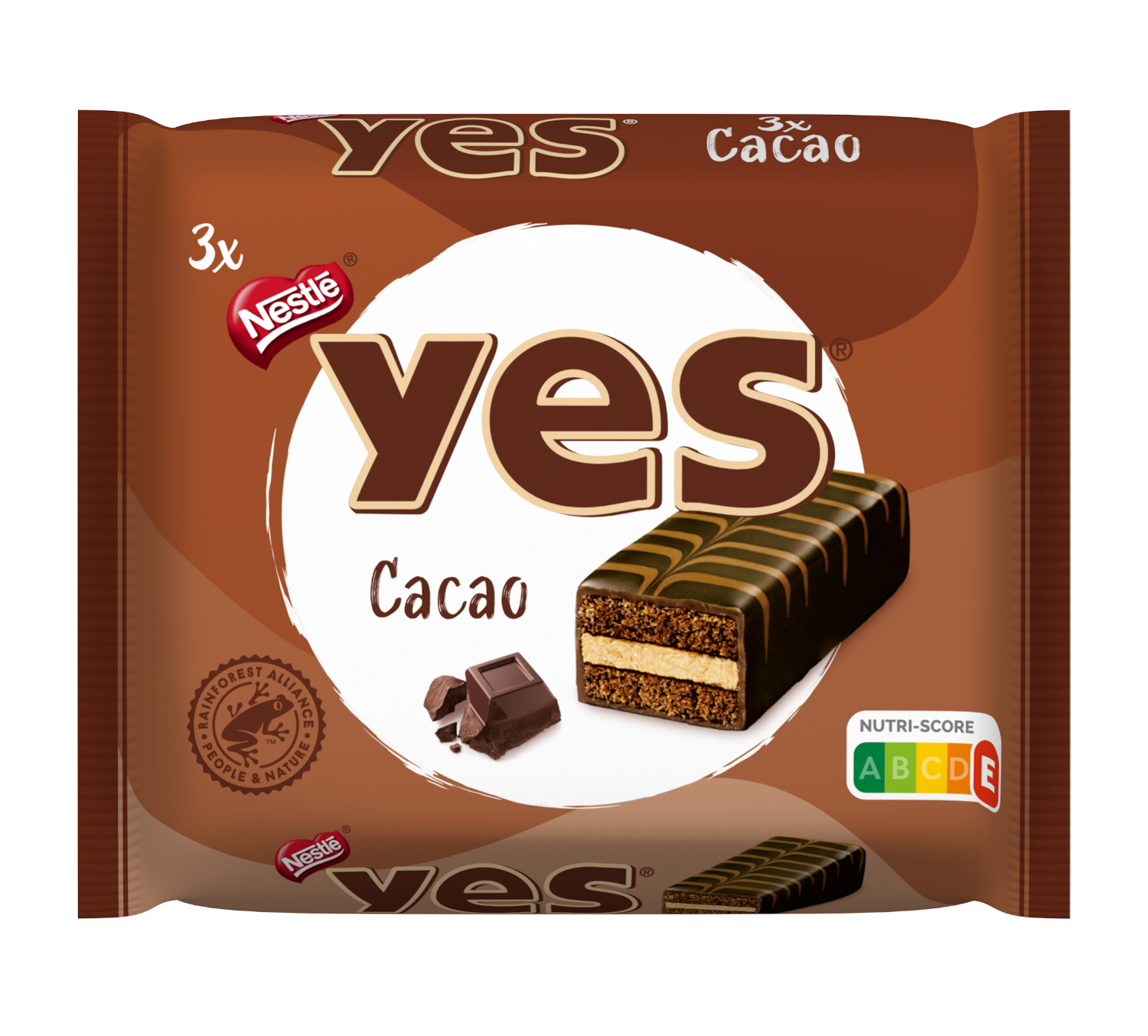 Nestlé Yes Barre de gâteau Cacao 3 pièces 96g / 3.38oz