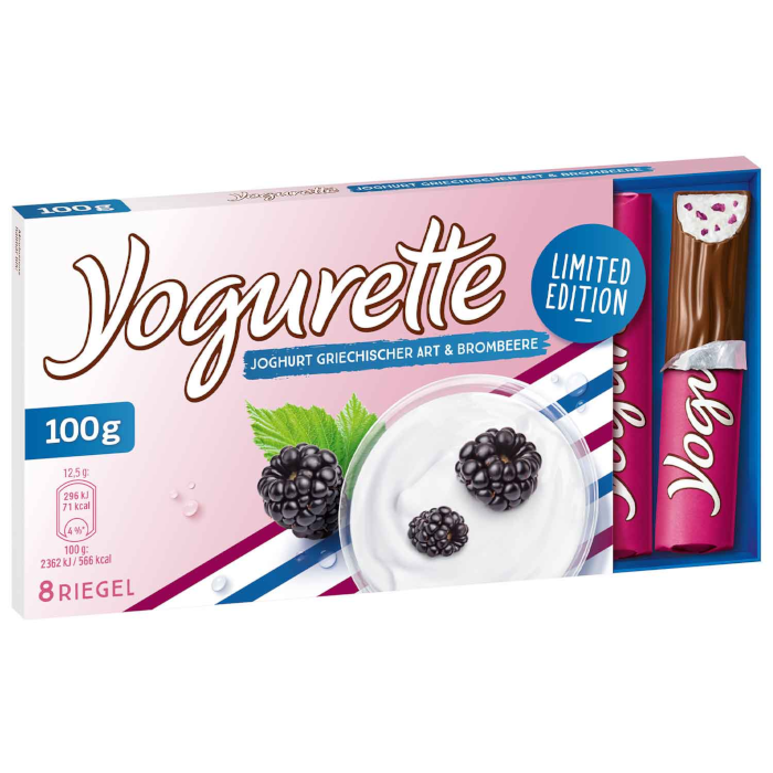 Ferrero Yogurette Joghurt Griechischer Art & Brombeere Limited Edition 100g