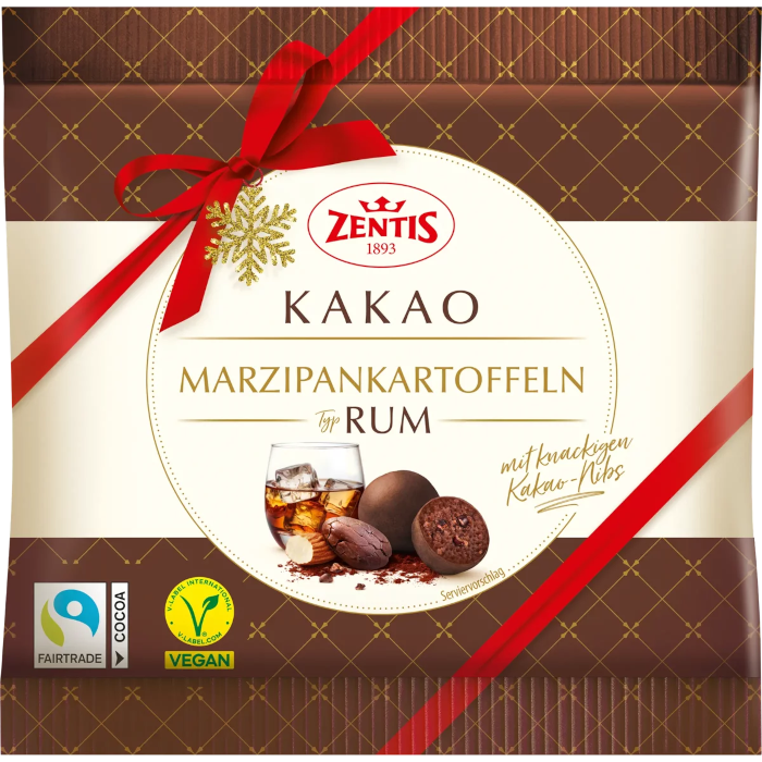 Zentis Kakao-Marzipan Kartoffeln Typ Rum, vegan 100g