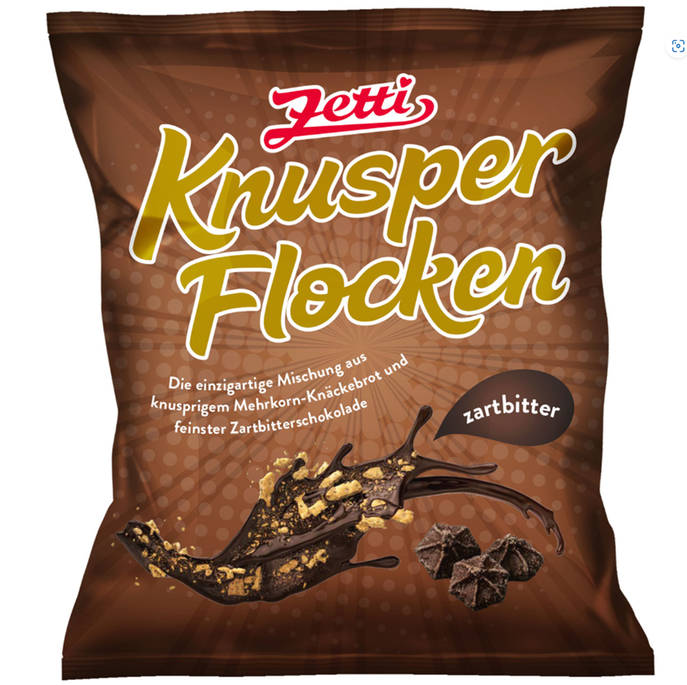 Zetti Krokante Vlokken Donker 130g / 4.58oz